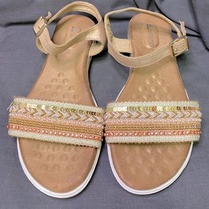 Cushionaire Carol beaded sandals